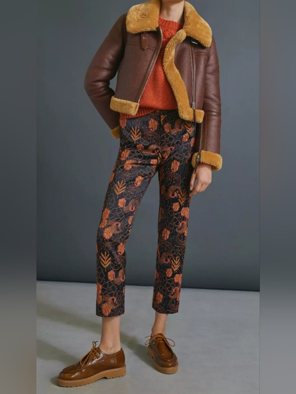 Anthropologie Scotch & Soda Lowry Tailored Slim Jacquard Trousers Size 27
